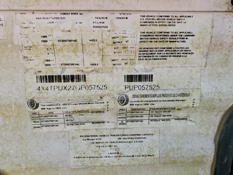 2016 Foresriver 2016 Forest River Puma Camper