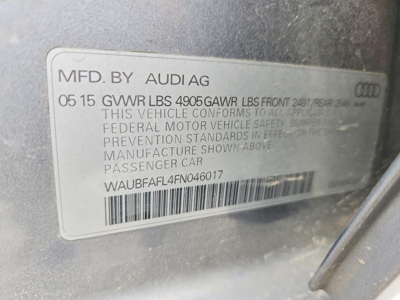 2015 Audi A4 Premium Plus