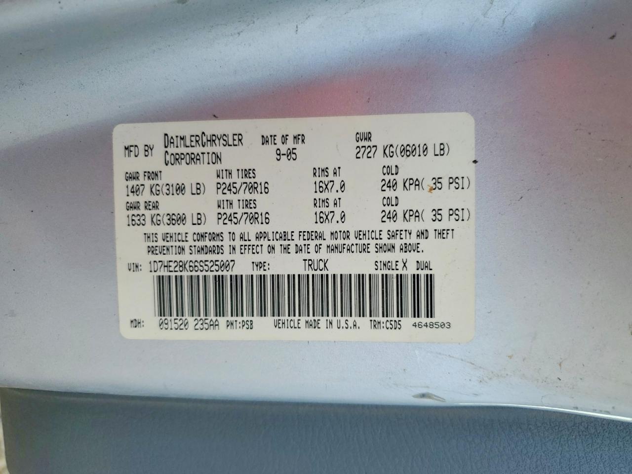 2006 Dodge Dakota Quattro