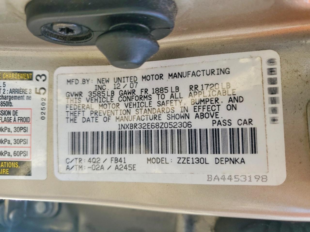 2008 Toyota Corolla le