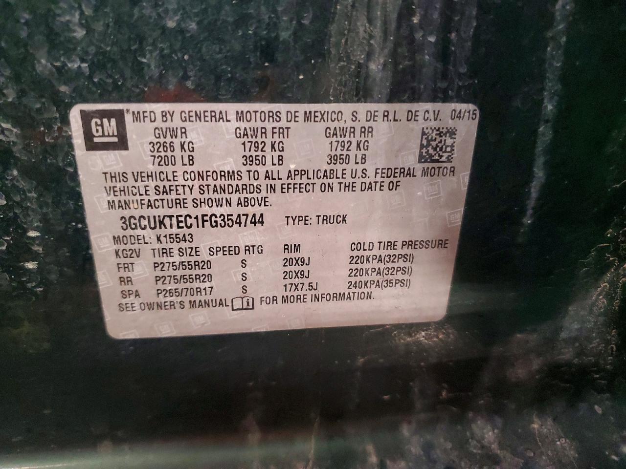 2015 Chevrolet Silverado K1500 High Country