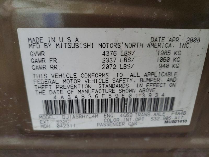 2009 Mitsubishi Galant es