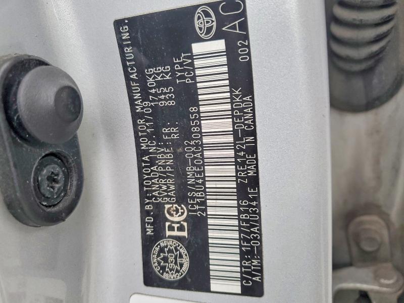 2010 Toyota Corolla Base