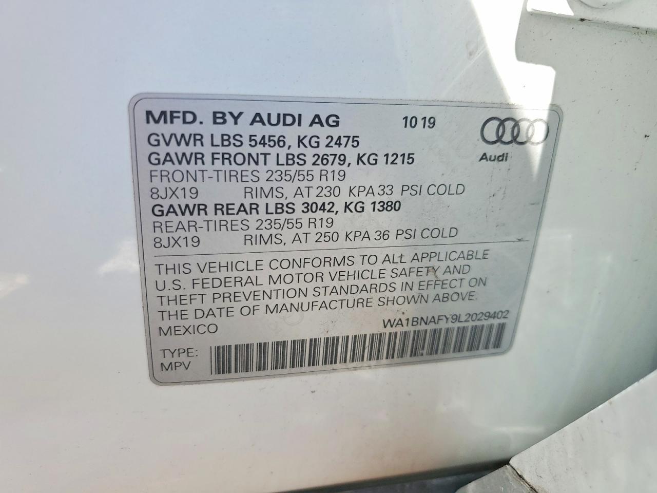 2020 Audi Q5 Premium Plus