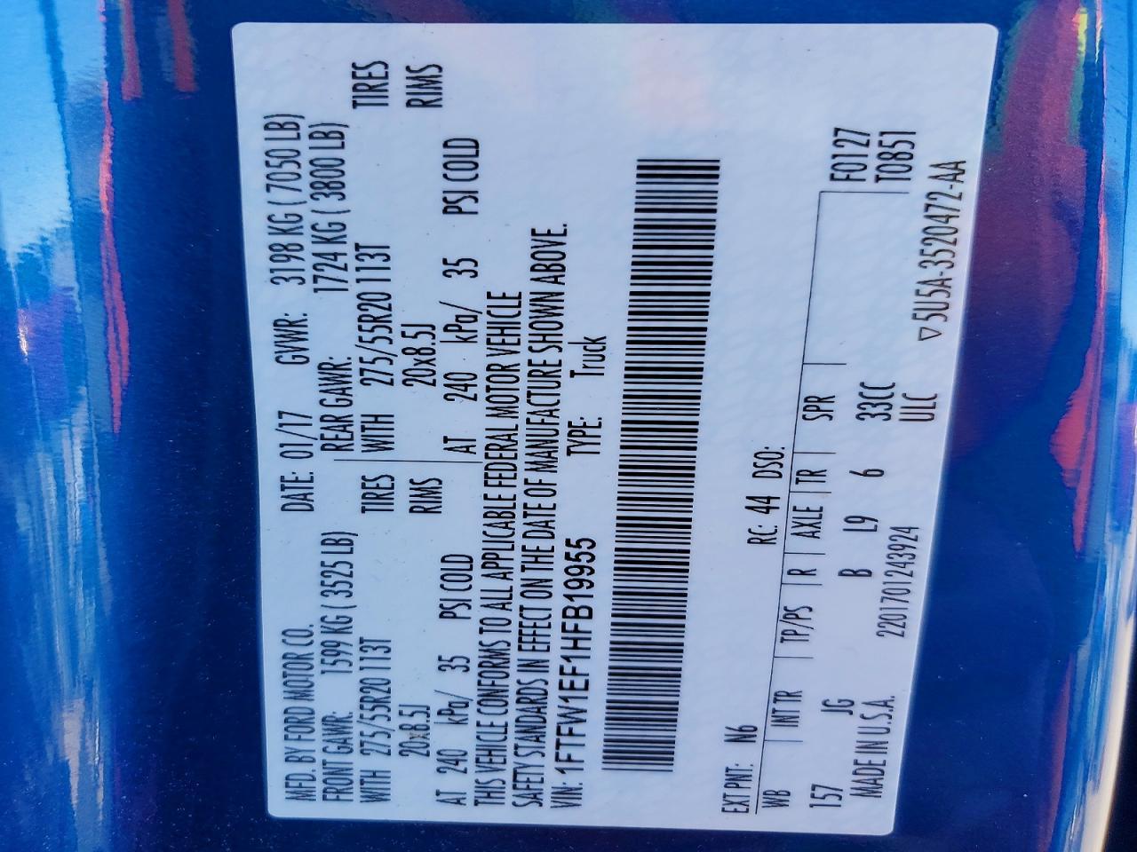 2017 Ford F150 Supercrew