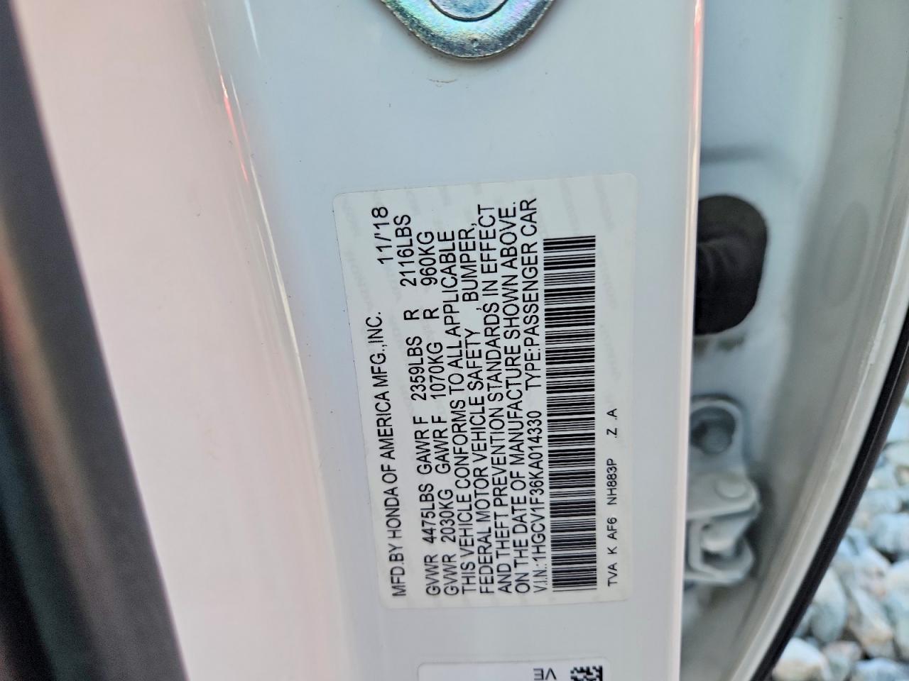 2019 Honda Accord Sport