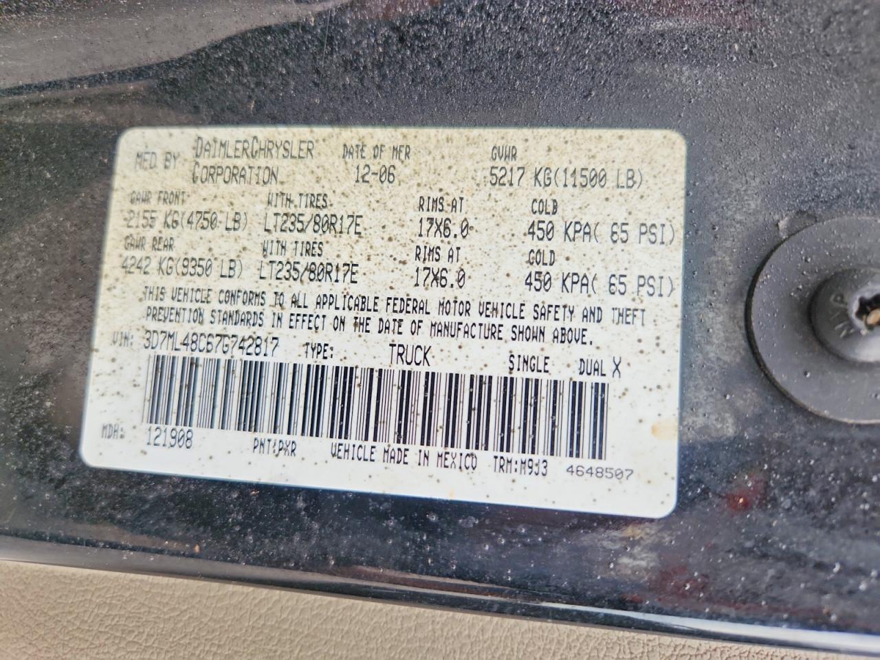 2007 Dodge RAM 3500 ST