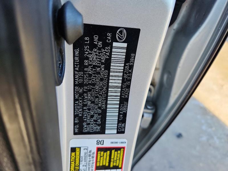 2021 Lexus Es 250 Base