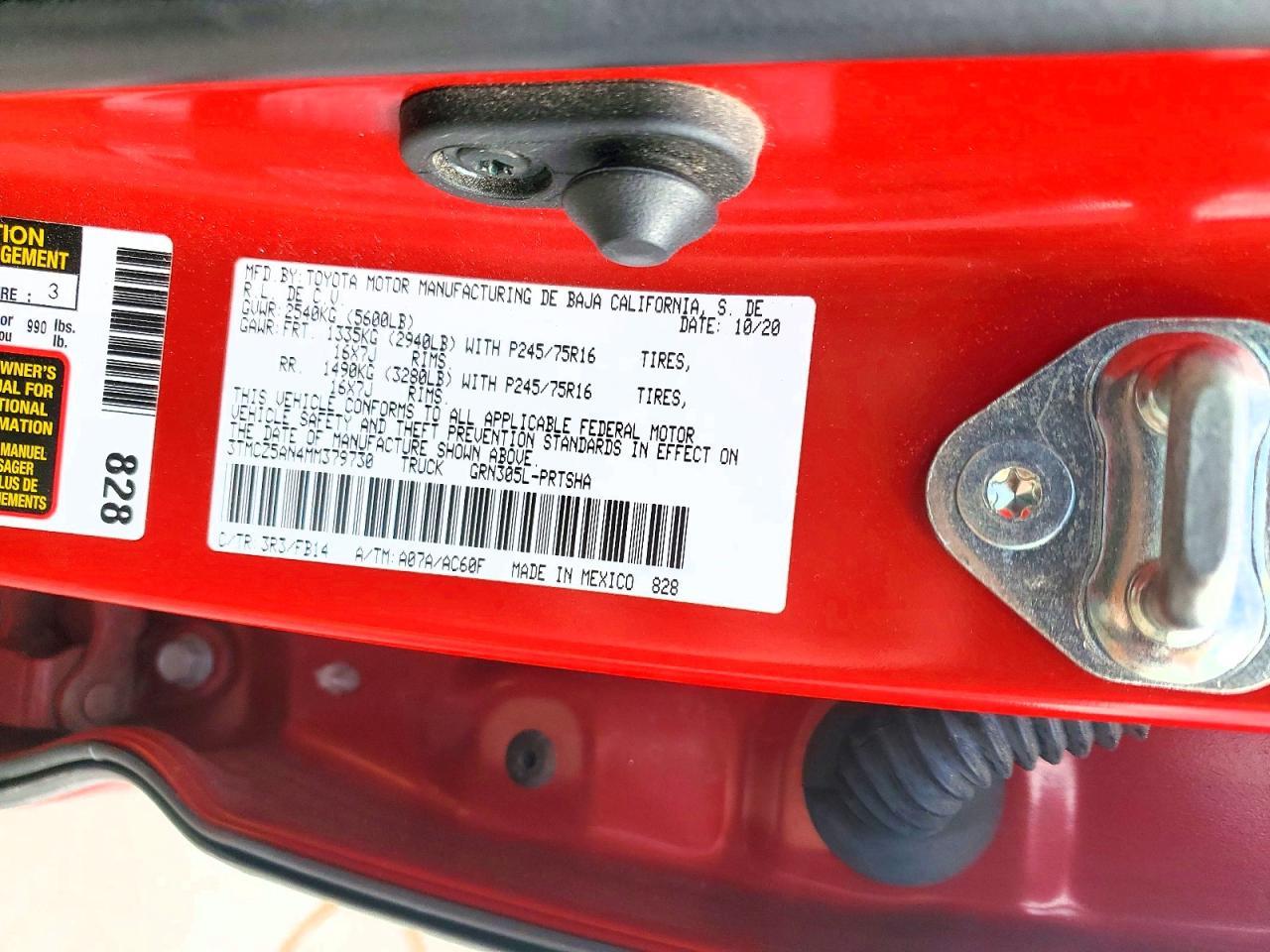 2021 Toyota Tacoma SR V6