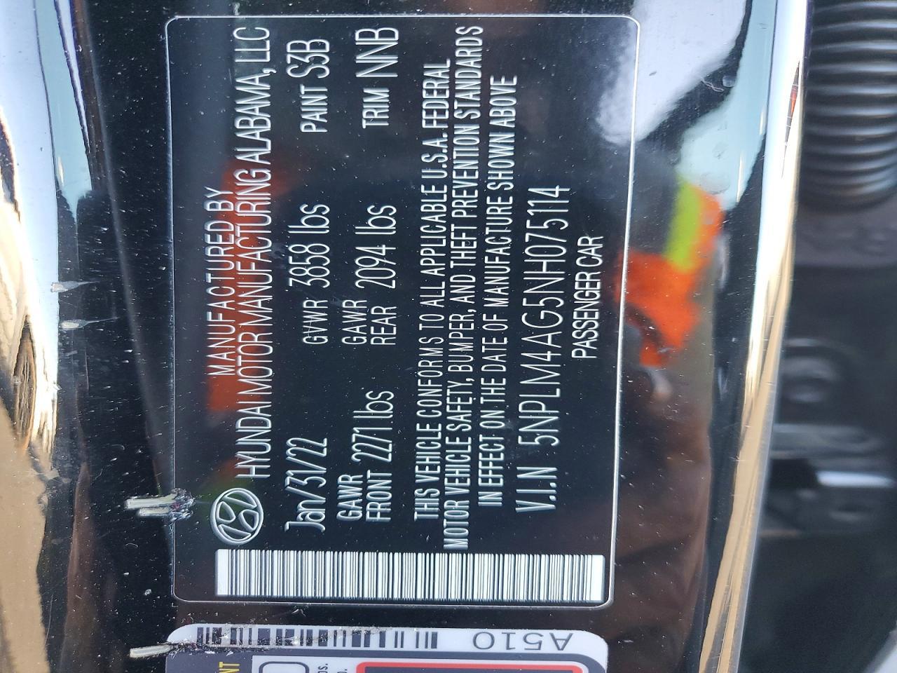 2022 Hyundai Elantra sel