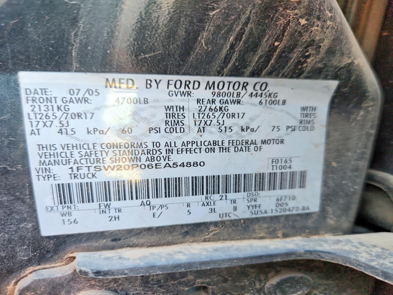 2006 Ford F250 Super Duty