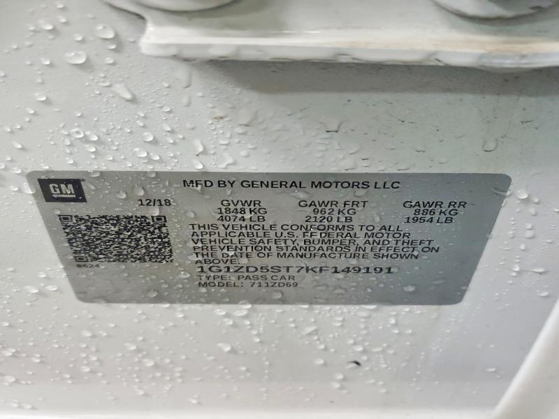 2019 Chevrolet Malibu lt