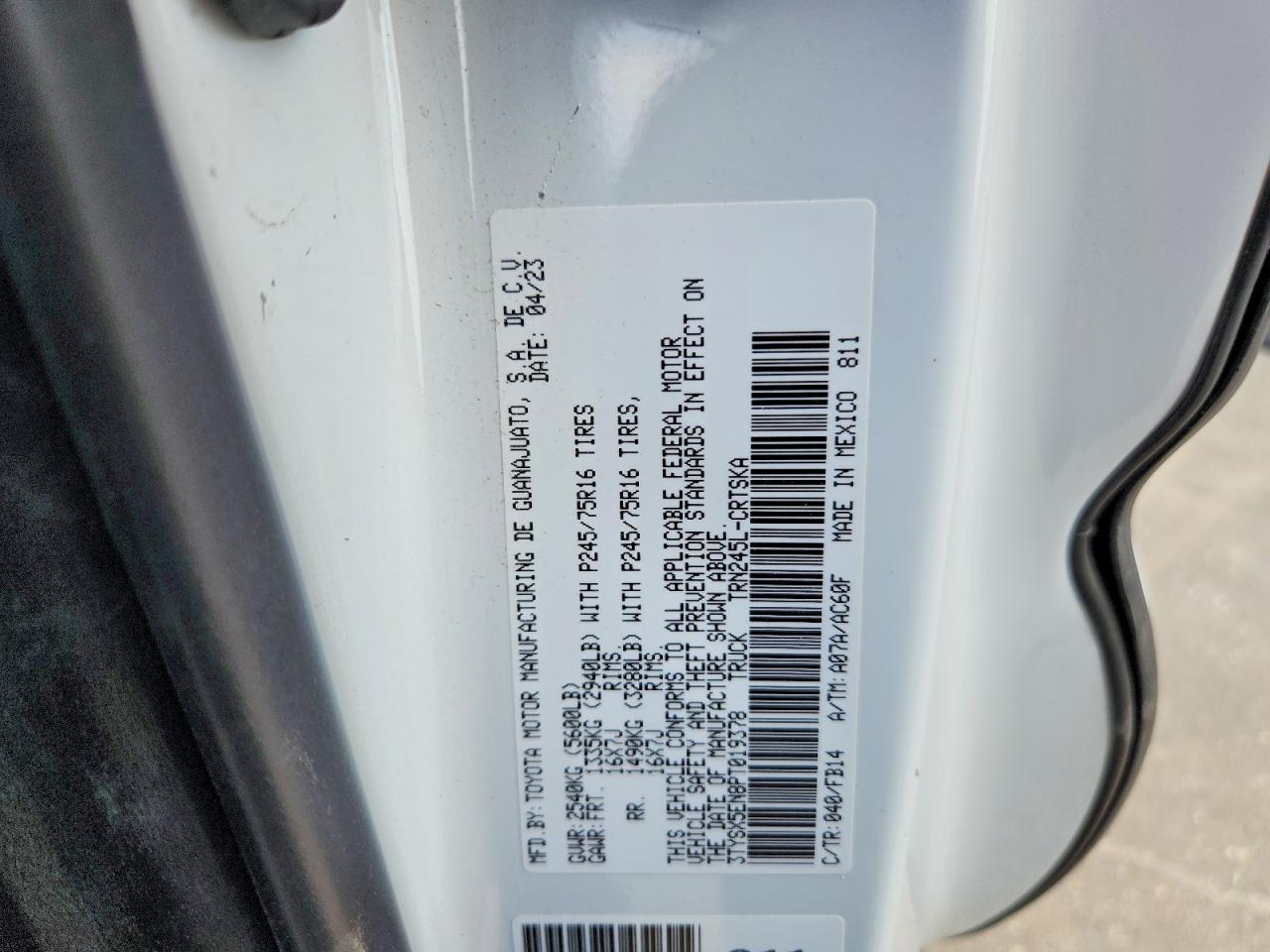 2023 Toyota Tacoma SR