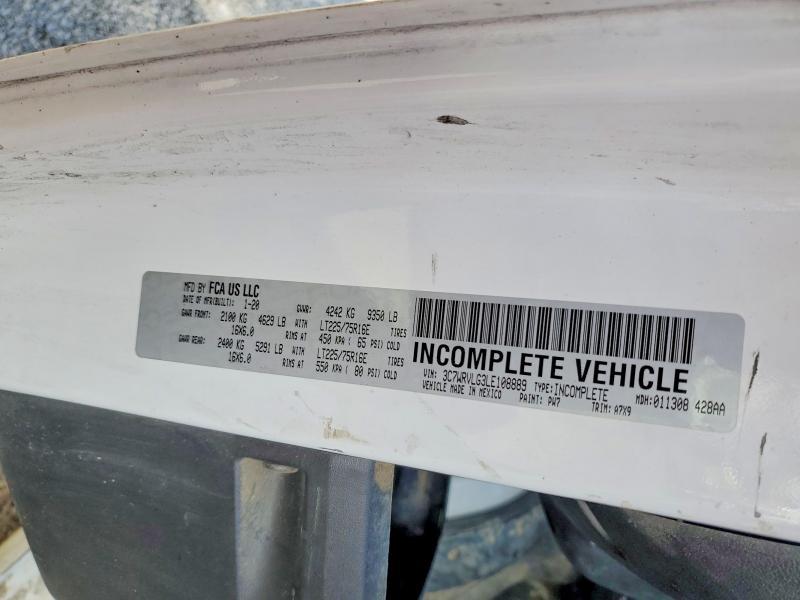 2020 Dodge RAM Promaster 3500 BOX Truck