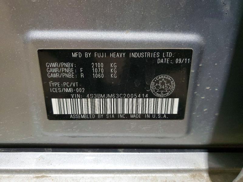 2012 Subaru Legacy 3.6r Limited