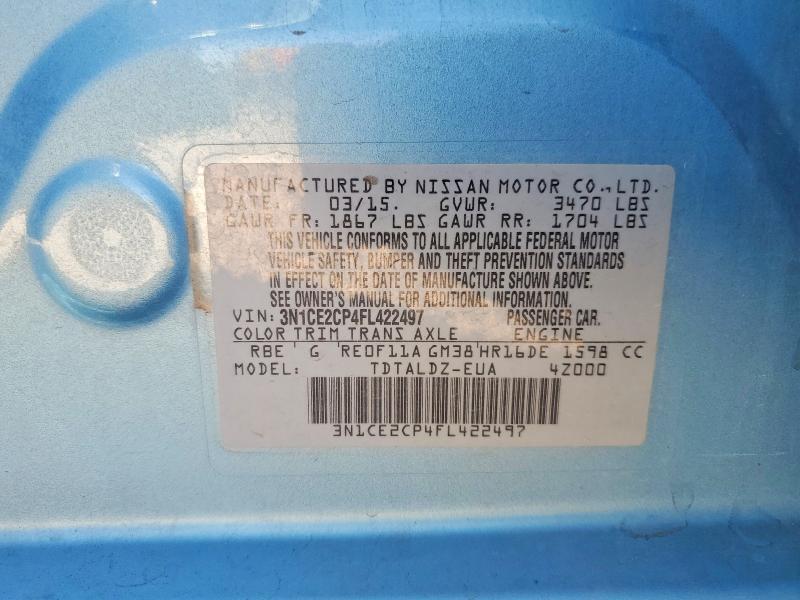 2015 Nissan Versa Note sv