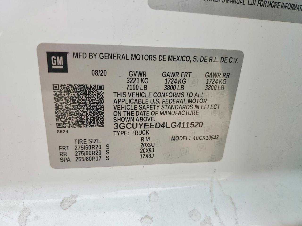 2020 Chev Silve