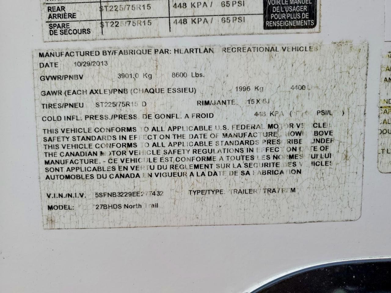 2014 Heartland North Trail Camper