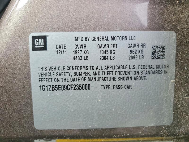 2012 Chevrolet Malibu ls