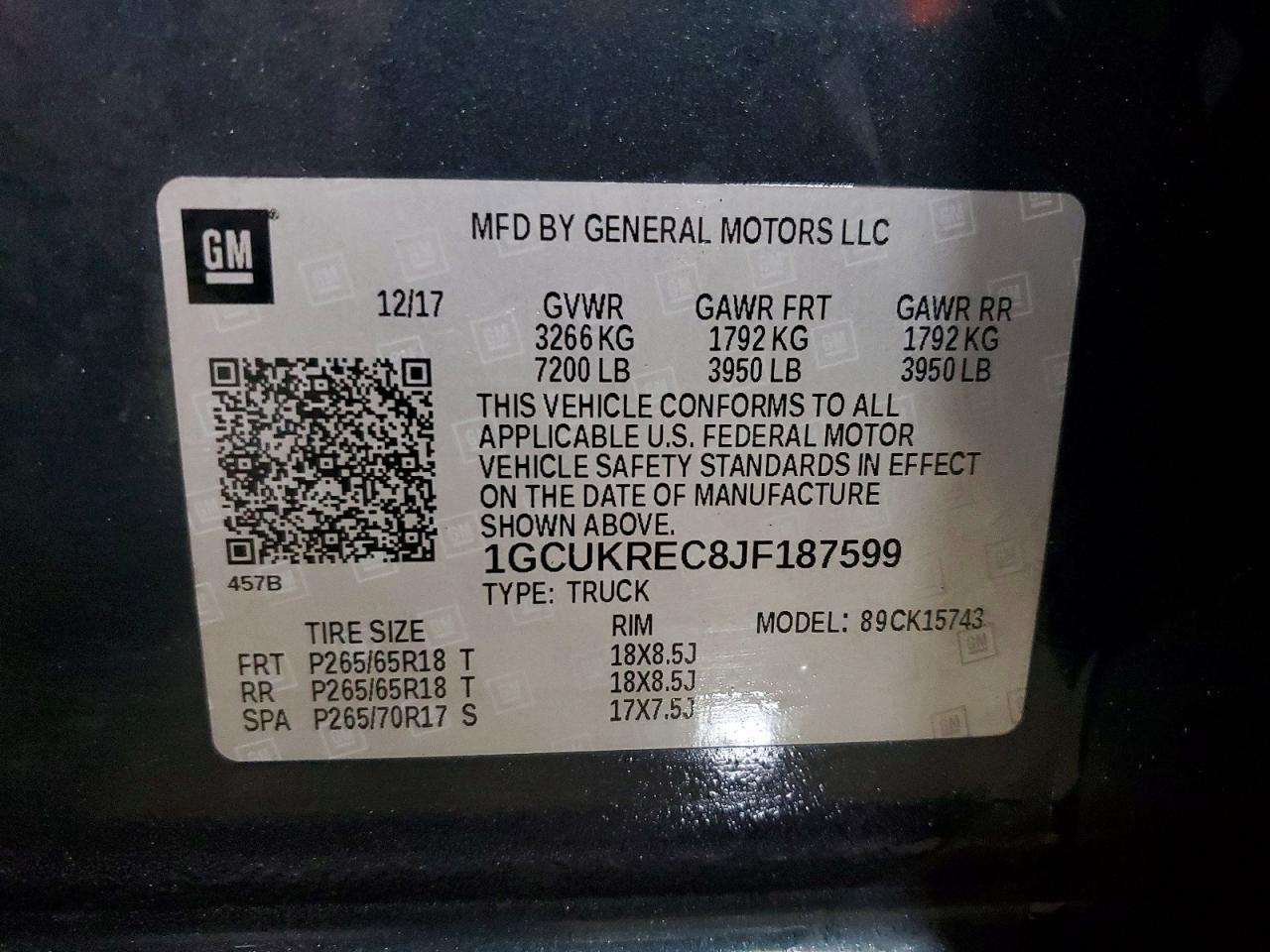 2018 Chevrolet Silverado K1500 LT