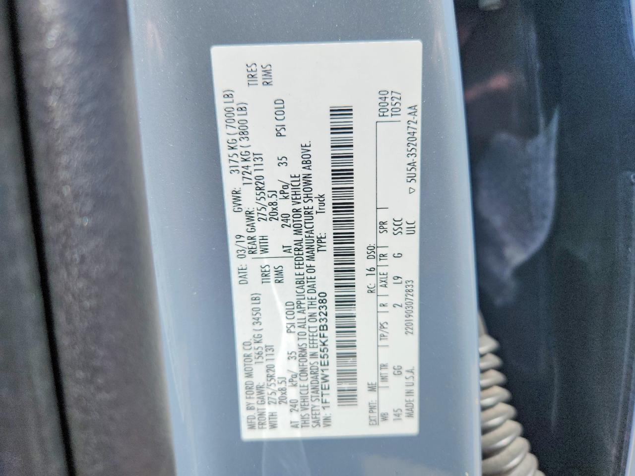 2019 Ford F150 Supercrew