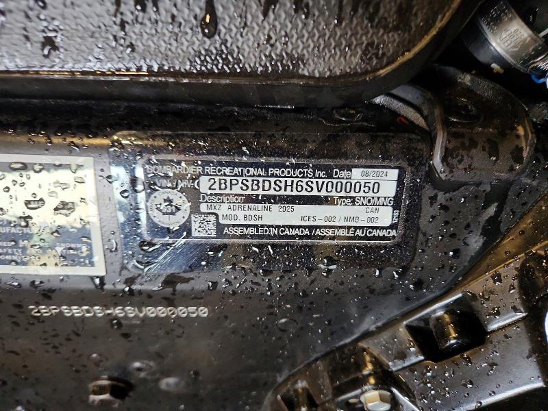 2025 Skidoo MXZ X 600R E-TEC