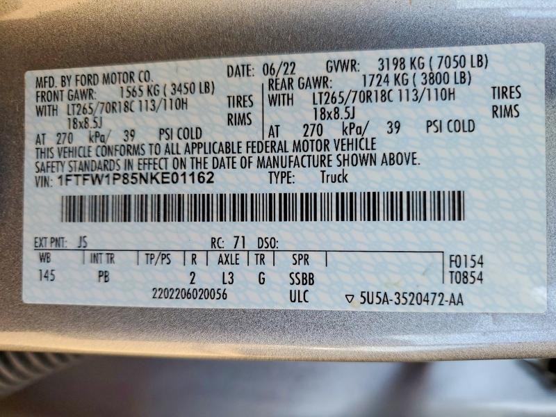 2022 Ford F150 Police Responder