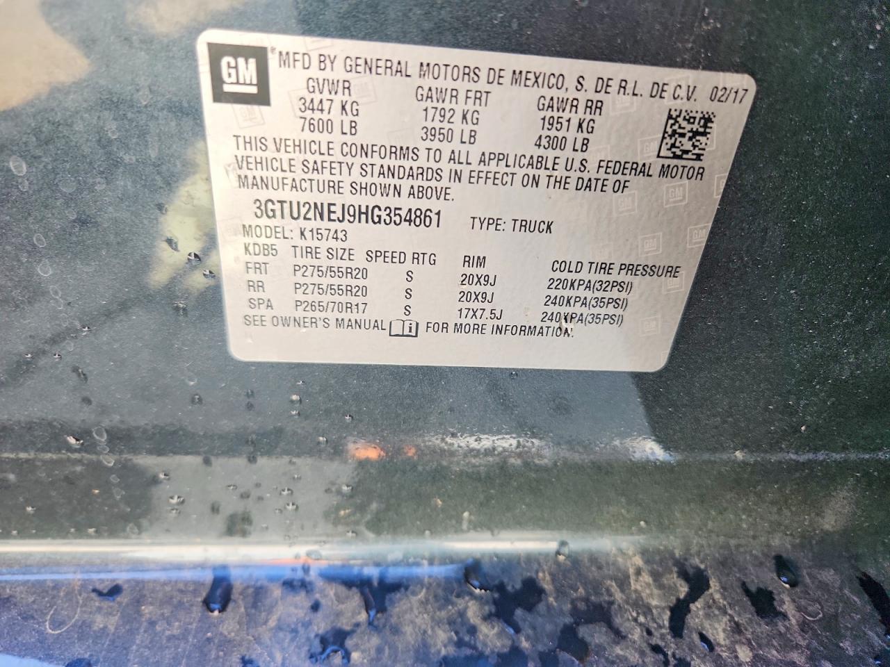 2017 GMC Sierra K1500 SLT
