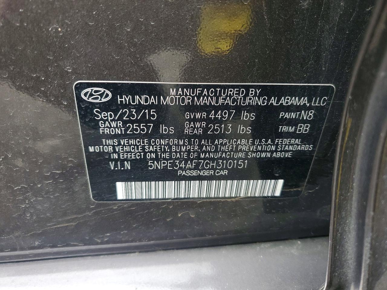 2016 Hyundai Sonata Limited