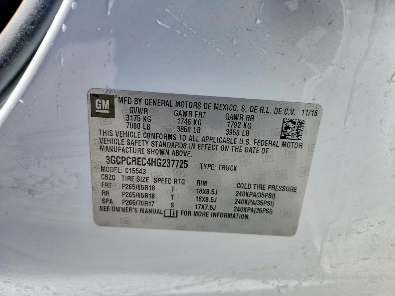 2017 Chevrolet Silverado C1500 LT