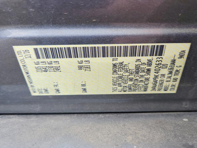 2017 Nissan Maxima 3.5 sv