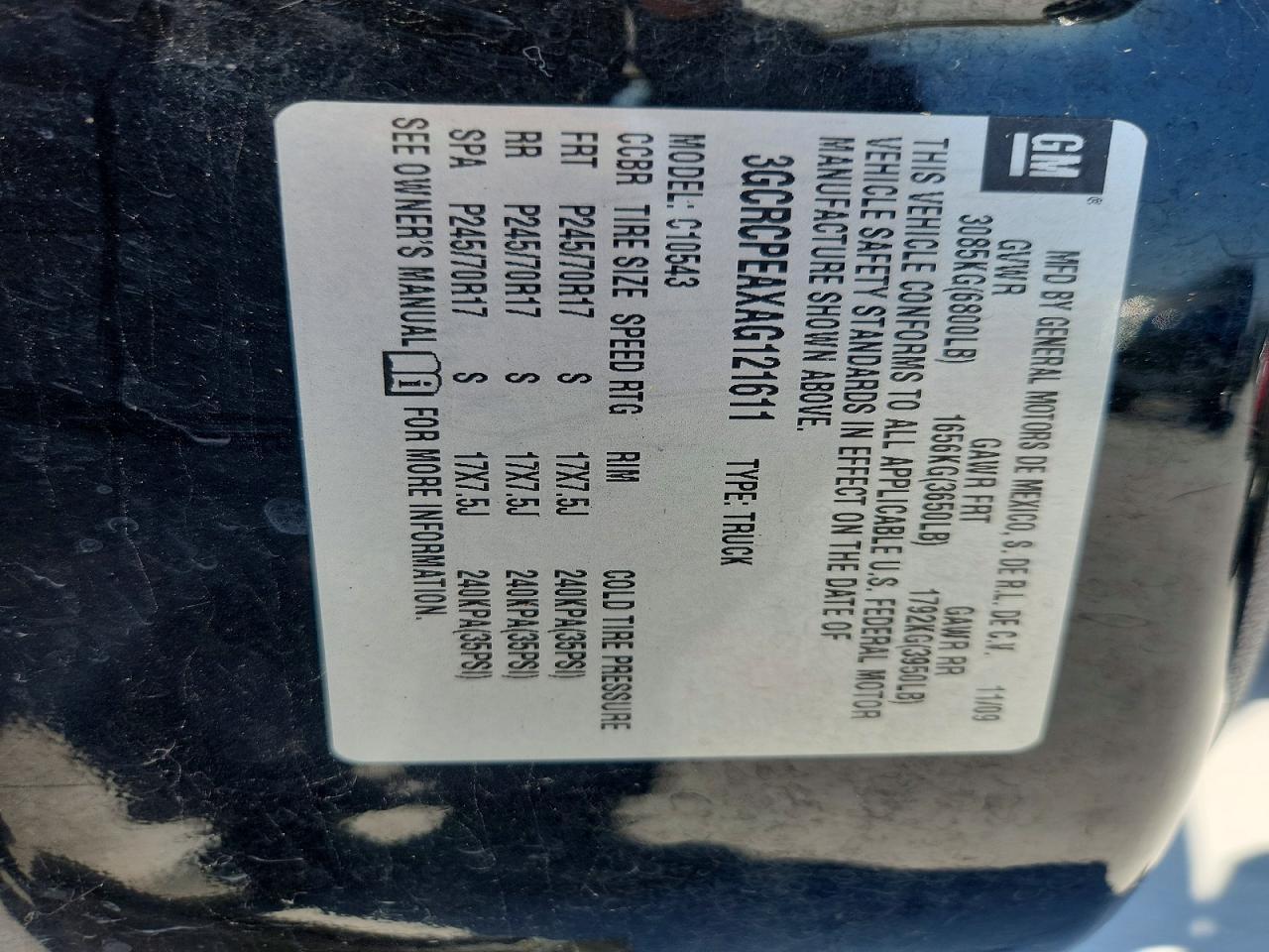 2010 Chev Silverado 1500 Work