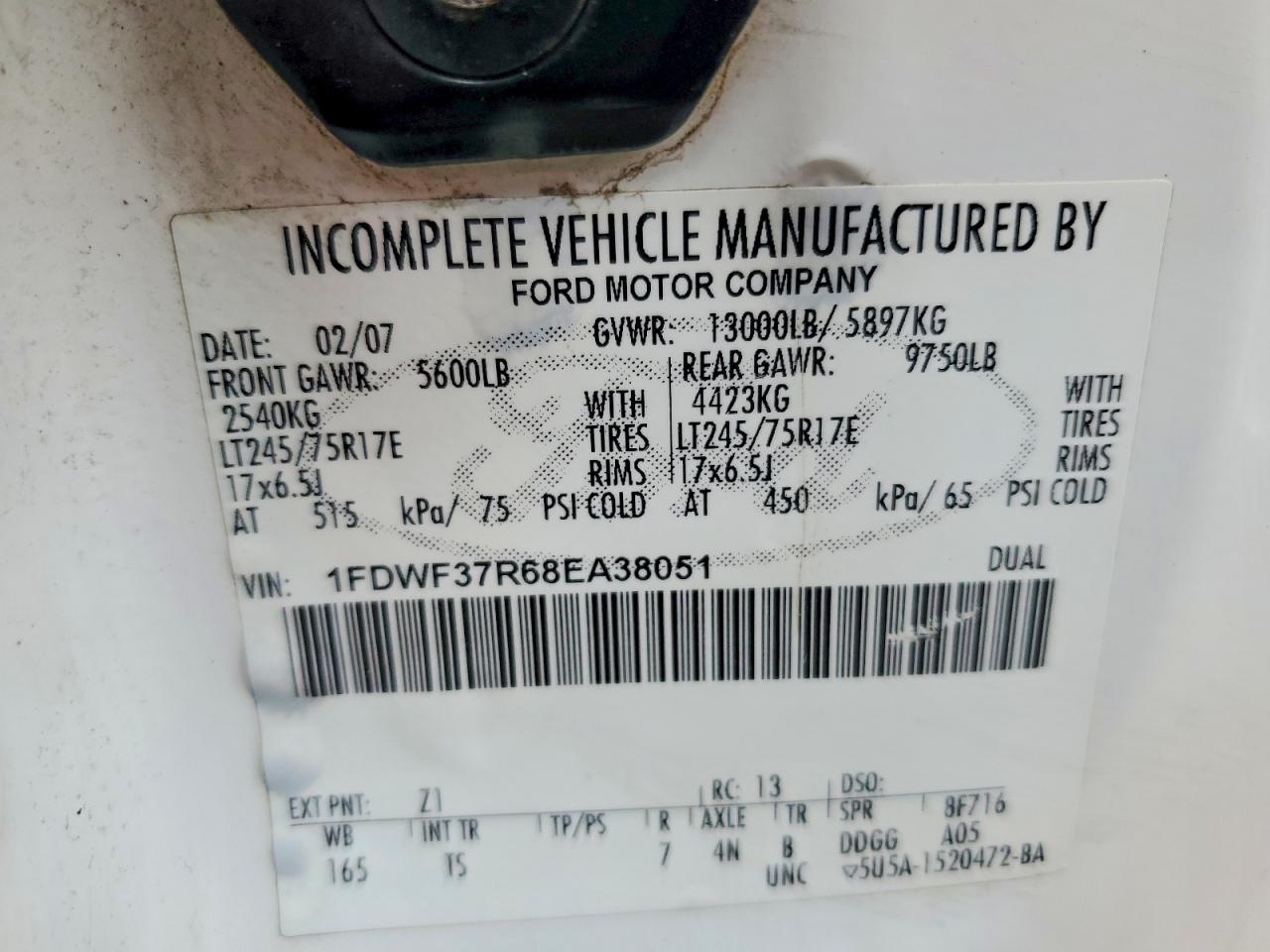 2008 Ford F350 Super Duty Flatbed Truck