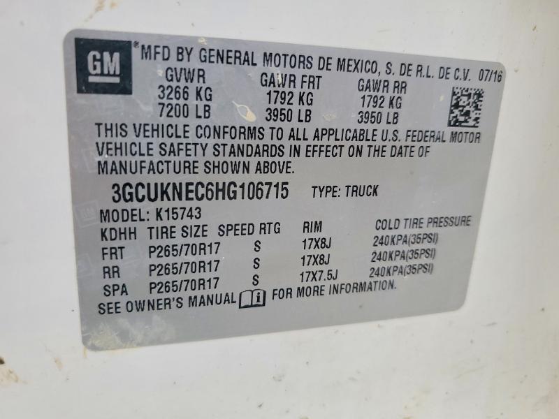 2017 Chevrolet Silverado K1500
