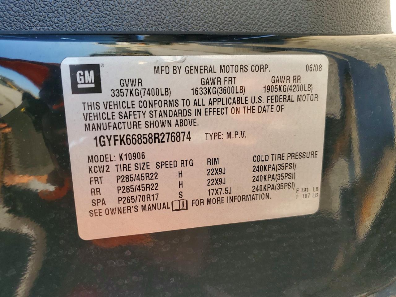 2008 Cadillac Escalade esv