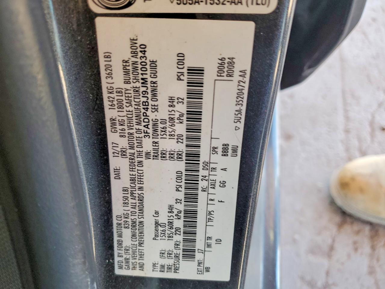 2018 Ford Fiesta se