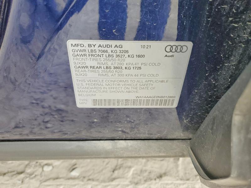 2022 Audi E-tron Premium
