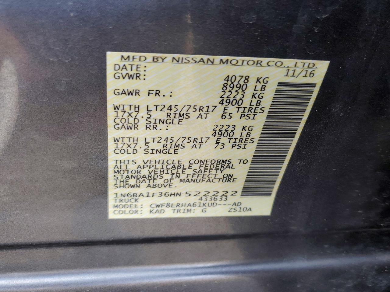 2017 Nissan Titan XD S