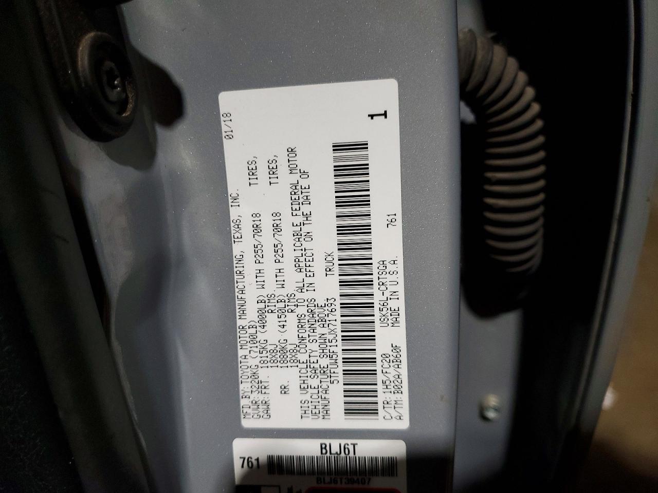 2018 Toyota Tundra SR5