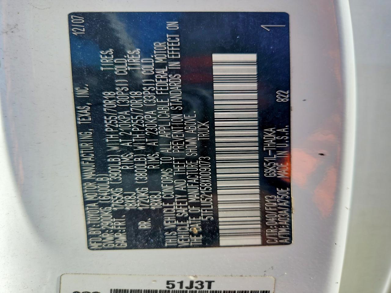 2008 Toyota Tundra Grade