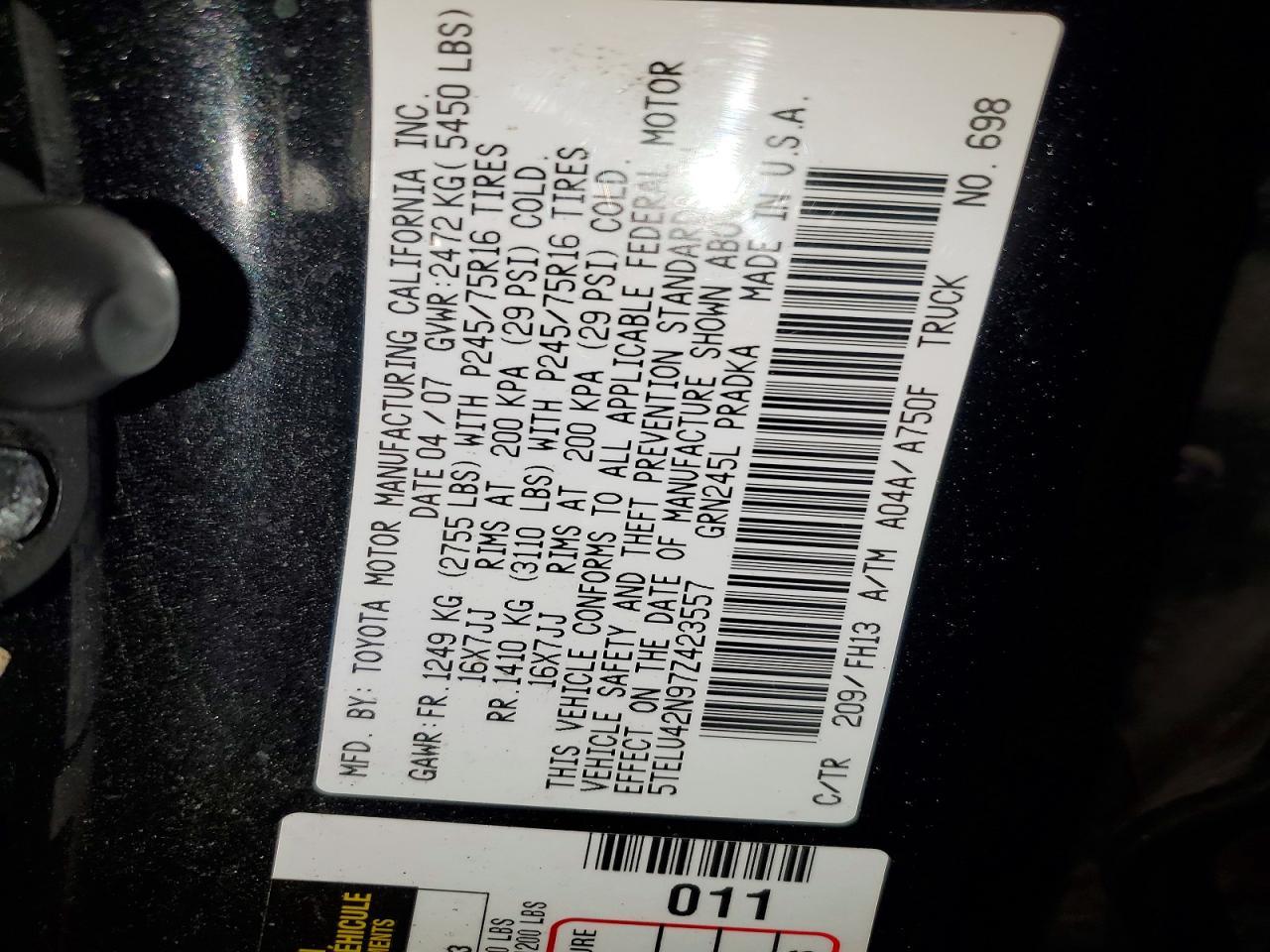 2007 Toyota Tacoma V6