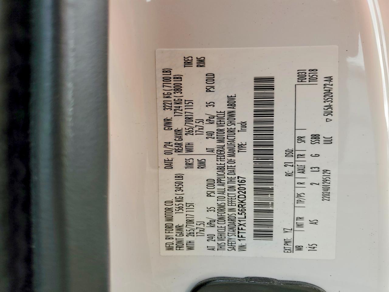 2024 Ford F150 XL