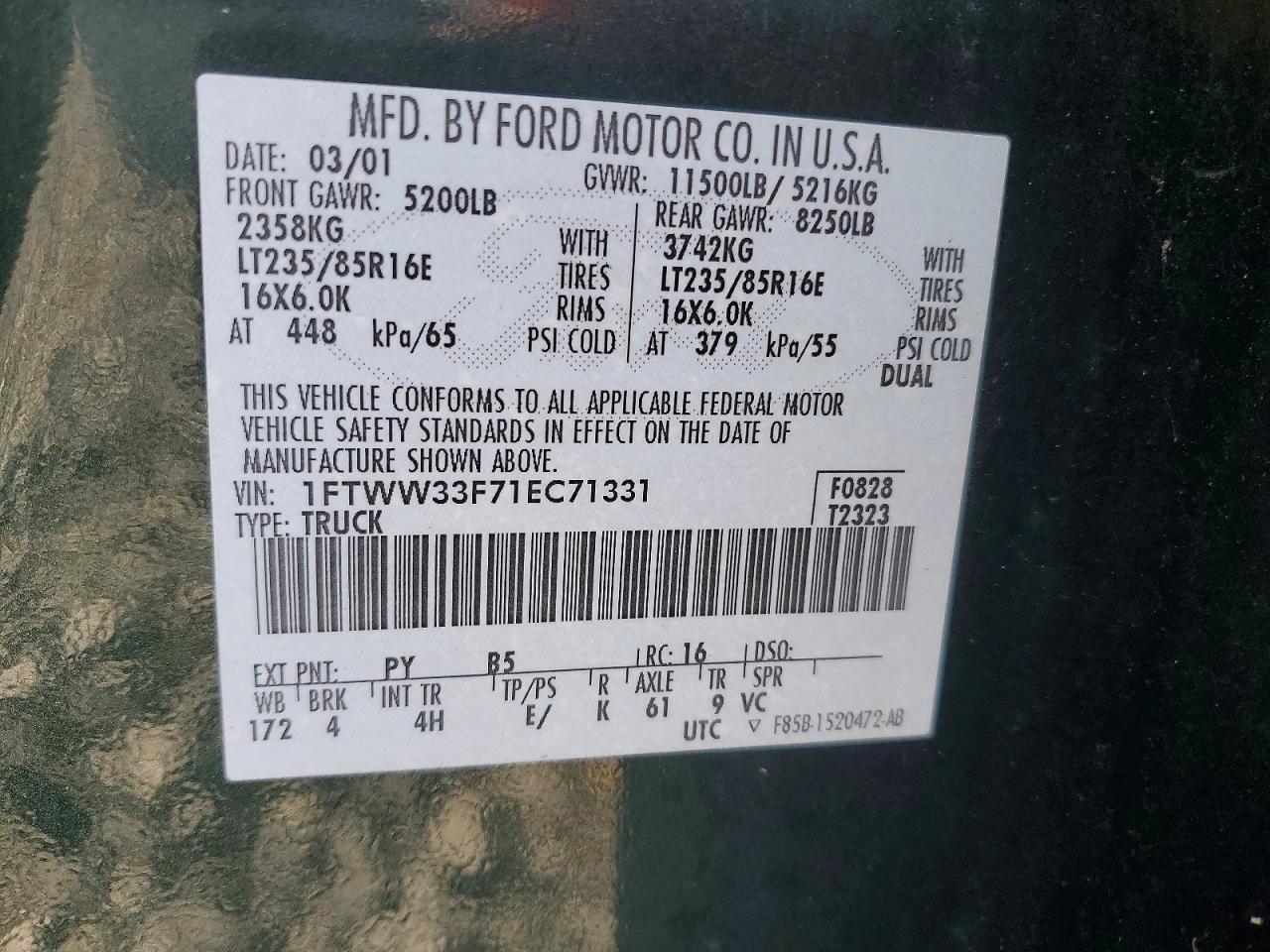 2001 Ford F350 Super Duty
