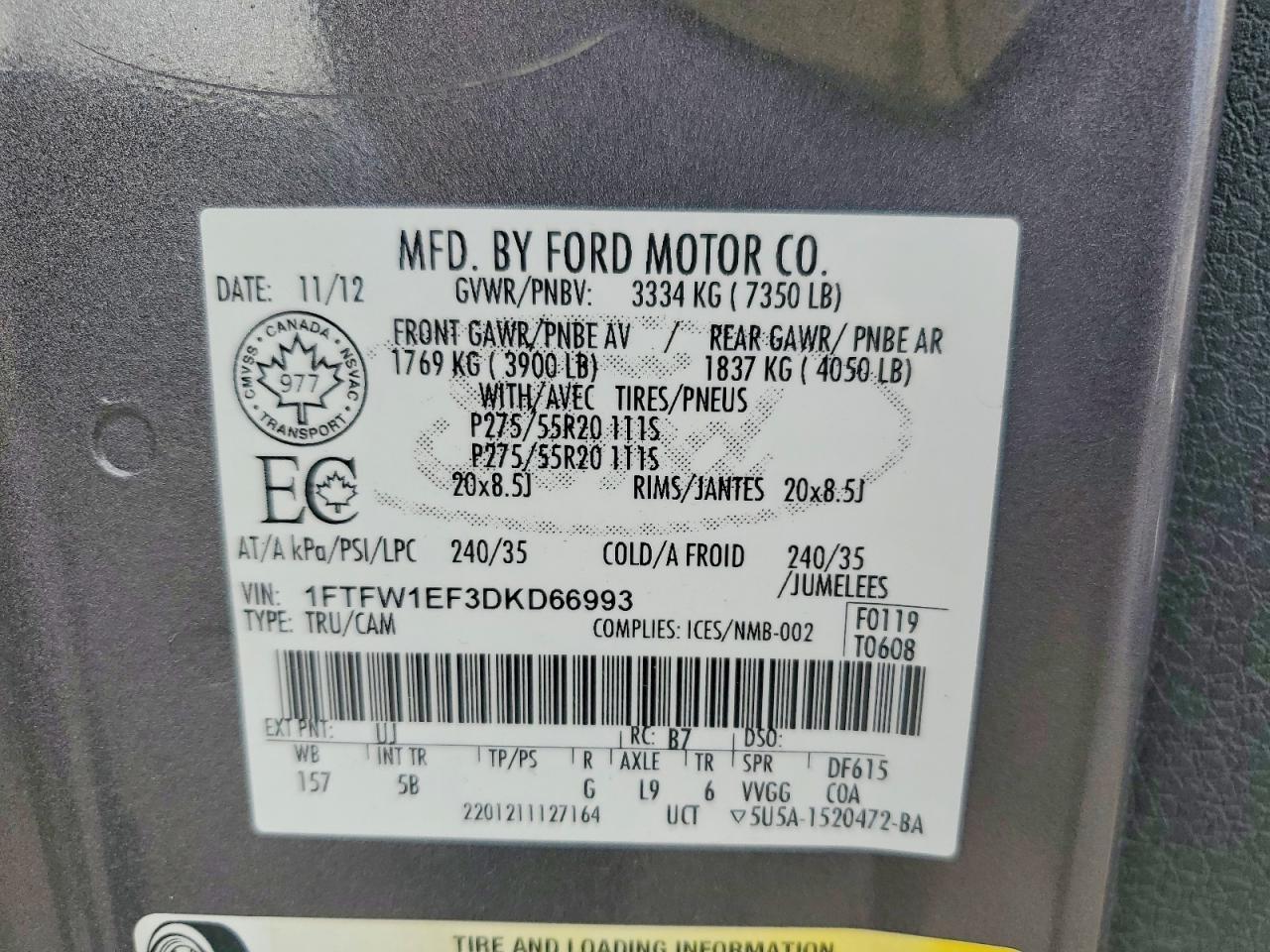 2013 Ford F150 Supercrew