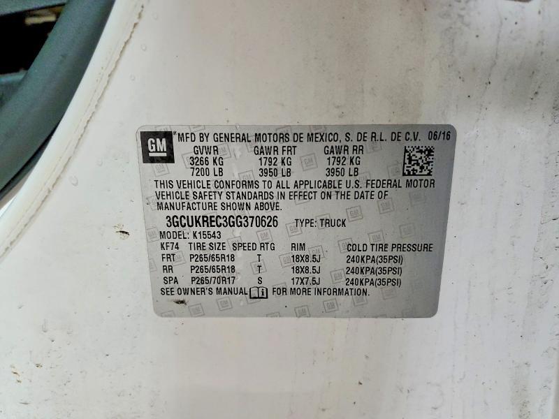 2016 Chevrolet Silverado K1500 LT