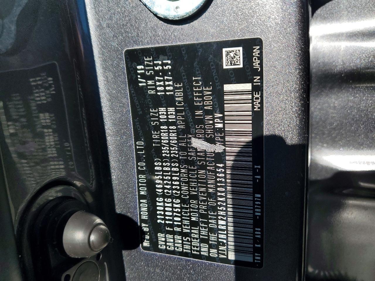 2019 Honda Cr-v ex
