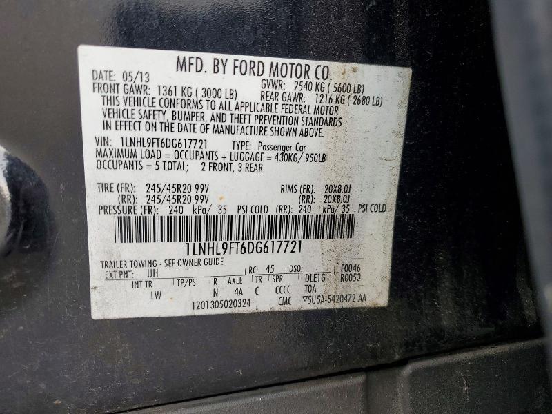 2013 Lincoln Townhouse MKS