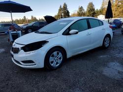 Salvage cars for sale from Copart Spanaway, WA: 2015 KIA Forte lx