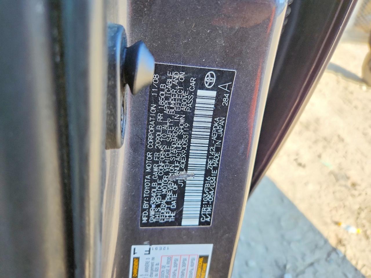 2009 Toyota Corolla le