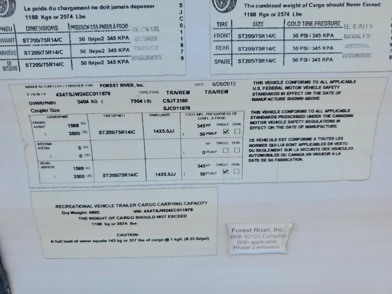 2014 Stlt 2014 Foresriver EVO-Camper
